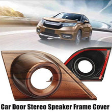 For Honda CRV CR-V 2017 2018 2019 2020 Peach Wood Grain Door Stereo Speaker Frame Cover One set(2Pcs)