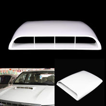 Wcnsxs 1pc Auto Car Decorative Air Flow Intake Hood Scoop Bonnet Vent Cover White & Black ABS 28253.3cm Auto Accessories