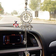 SZWGMY Car Auto Rearview Mirror Pendant Crystal Lucky Star Hanging Ornament Car Accessories Interior Decoration Home Decor … (B)