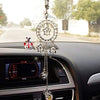 SZWGMY Car Auto Rearview Mirror Pendant Crystal Lucky Star Hanging Ornament Car Accessories Interior Decoration Home Decor … (B)