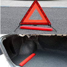 KAFEEK Reflective Warning Triangle Emergency Warning Triangle Roadside Safety Triangle Kits (Set of 3)