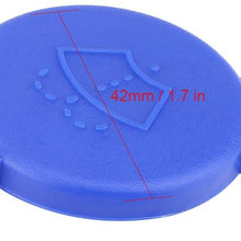 Terisass Windscreen Washer Bottle Cap 1488251 42mm Diameter Auto Wind Shield Washer Fluid Reservoir Bottle Cap Fit for Ford Fiesta MK6 2001 2002 2003 2004 2005 2006 2007 2008