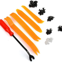 LUJUNTEC 100Pcs Bumper Retainer Clips Auto Fasteners Rivet Clips Body Fastener Kit with Plastic Box