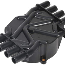SCITOO Ignition Distributor Cap and Rotor Compatible with 1999-2002 Chev-y Cadillac GMC Savana 5.0L 5.7L for DR474 DR331
