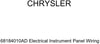 Genuine Chrysler 68184010AD Electrical Instrument Panel Wiring