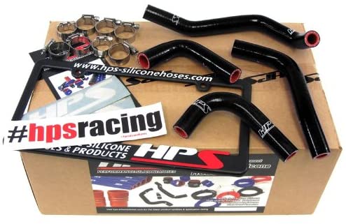 Jeep 12-14 Wrangler JK 3.6L V6 LHD HPS Black Silicone Heater Hose Kit Coolant