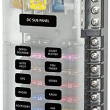 Blue Sea Systems 12 Circuit Blade Fuse Block With Negative Bus 100 Amp Max Per Block 30 Per Circuit