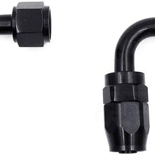 MDYHJDHYQ 5 Meters Fuel Line Black Oil Cooler Hose Tubing Universal Car Accessories Stainless Steel Nylon Racing Hose Pipe (Color : Black, Size : AN12)