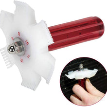 SQER Air Conditioner Cleaner Radiator, Condenser Fin Straightener Comb Air Conditioner Radiator for All Condenser and Evaporator Coil and car radiators (White -Red)