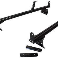 Vantech Aluminum H3 Rack 2 Bar System for a Ford Econoline 1992-On Black