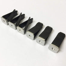 10 Pieces Square Head Car Air Vent Clip Car Vent Clip Auto Air Conditioner Car Outlet Clips, Black Clip