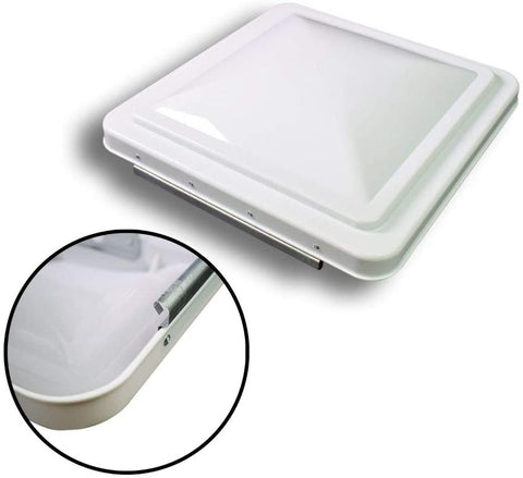 White Vent Lid Cover Ventline Elixir. RV Trailer Replacement Roof Part Kit New