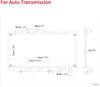 JUDE 16mm Core Automatic Transmission(AT) Aluminum/Plastic Radiator for 1987-1991 Toyota Camry 2.0L L4 with Oil Cooler U870 1 Year Warranty