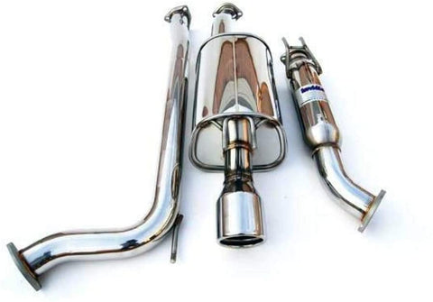 Invidia (HS06HC2G3S) Q300 70mm Cat-Back Exhaust System with Stainless Steel Rolled Tip for Honda Civic Si Coupe