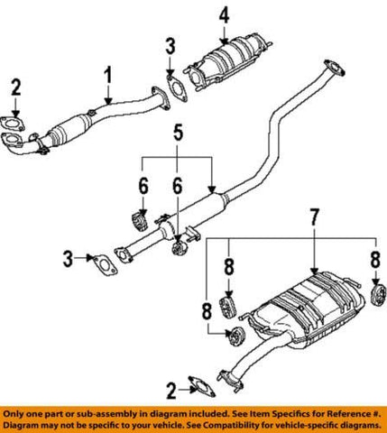 Genuine Hyundai 28751-3S000 Exhaust Pipe Gasket