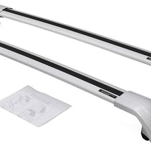 2 Pieces Cross Bars Fit for Mitsubishi Outlander Sport 2010-2021 Silver Cargo Baggage Luggage Roof Rack Crossbars