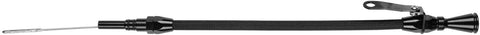 Lokar XED-5001 Black Stainless Steel Housing Dipstick with Black Fittings for Small Block Chevy Engine