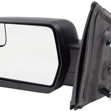 Brock Drivers Power Side View Mirror Replacement for 09-14 Ford F150 Pickup Truck Left Textured w/Spotter Glass replaces BL3Z 17683 BA BL3Z17683BA