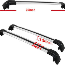 Hydraker 2Pcs Roof Rack Cross Bars Fit for 2013-2019 Audi Q5-Silver