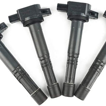 099700-070 30520-PNA-007 Ignition coil Pack 4Pcs Compatible with L4 2.4L 2003-2007 Honda Accord 2003-2011 Honda Acura RSX legend L4 2.2L 2004-2005 S2000 Honda Element CR-V UF311 UF583 C1382 6732301
