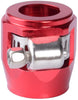 Oil Fuel Hose Clamp End Finisher HEX Finishers Aluminum Hose Connectors Hose Clamps an Fitting Adapter (AN12,Red)