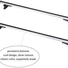 OCPTY 50" Window Frame Cross Bars Roof Rack Fit For Toyota Camry 2012-2018,for Toyota Corolla 1990-2018 Luggage Racks Rooftop Cargo Carrier Bag Luggage Kayak Canoe Bike Snowboard Skiboard