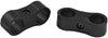 X AUTOHAUX 4 Pcs AN6 13mm Black Aluminium Alloy Fuel Oil Hose Separator Clamp Adapter