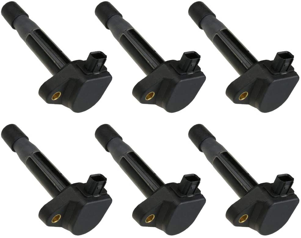 6 PCS Ignition Coil For V6 3.5L 3.7L 09-12 RL / 09-14 TL / 10-14 TSX - 08-12 ACCORD / 10-11 ACCORD CROSSTOUR / 12-12 CROSSTOUR / 08-17 ODYSSEY