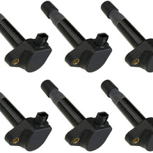 6 PCS Ignition Coil For V6 3.5L 3.7L 09-12 RL / 09-14 TL / 10-14 TSX - 08-12 ACCORD / 10-11 ACCORD CROSSTOUR / 12-12 CROSSTOUR / 08-17 ODYSSEY