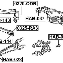 52360Sjk010 - Arm Bushing (for Rear Arm) For Honda - Febest