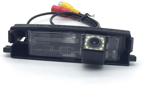 AupTech Car Rear View Camera with 12 LED for Toyota RAV4 2005~2012 (only for with Spare Wheel On Door) Waterproof CCD Reversing Parking Backup Camera HD Night Vision NTSC Type with RCA Video Cable