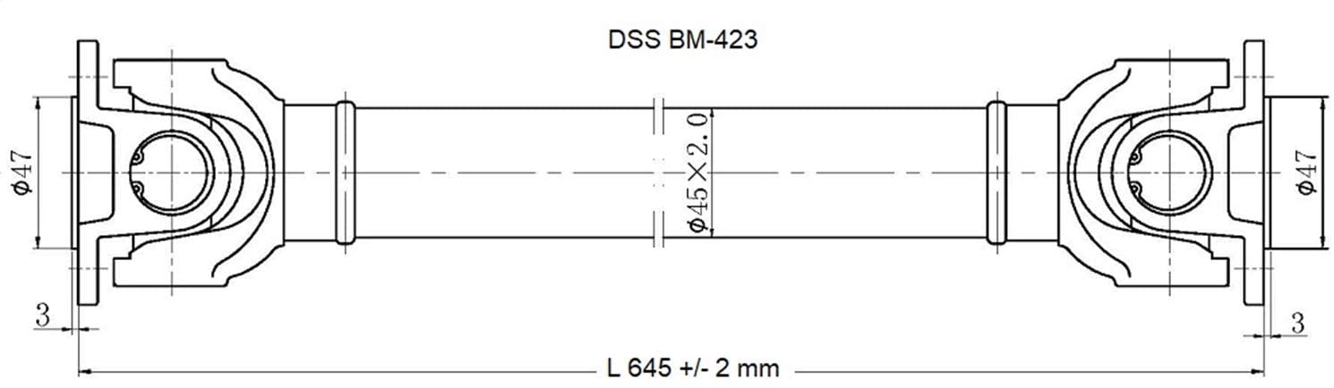 DSS Drive Shaft Assembly Front BMW 525xi (2006-2007), BMW 528i xDrive (2010), BMW 528xi (2008), BMW 530xi (2006-2007)