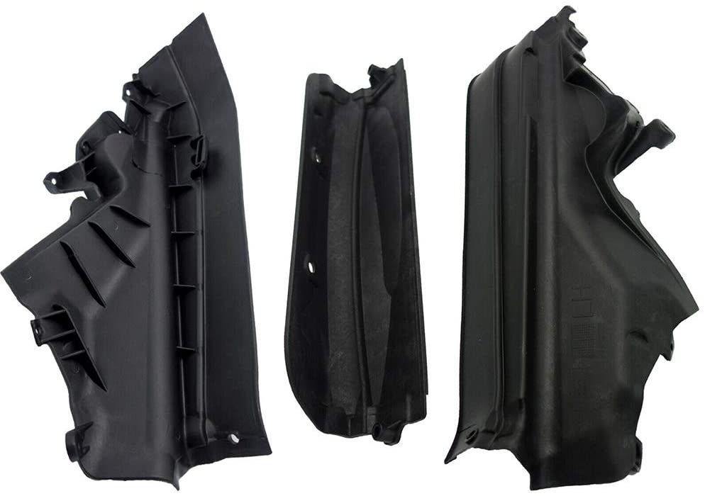 Set of 3 Engine Upper Compartment Partition Panel for BMW X5 E70 X6 E71 E72 Replaces 51717169419, 51717169420, 51717169421