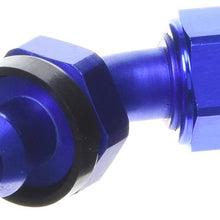 Russell 624080 Twist-Lok Red/Blue Anodized Aluminum -6AN 45-Degree Hose End