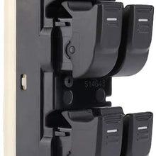 25779767 Driver Side Power Window Master Switch Fits Chevy Colorado 2004-2012/GMC Canyon 2004-2012 /Hummer H3 2006-2010/H3T 2009-2010/with White Backlight