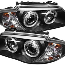 Spyder Auto PRO-YD-BMWE87-HL-BK BMW E87 1-Series Black Halo Projector Headlight (Black)