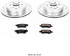 Power Stop K147 Rear Brake Kit with Drilled/Slotted Brake Rotors and Z23 Evolution Ceramic Brake Pads