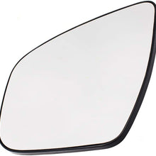 Replacement Pair Set Side View Mirror Glass & Bases Heated Compatible with 15-17 Murano 14-18 Rogue 17-18 Pathfinder 963664BA1A 963654BA1A