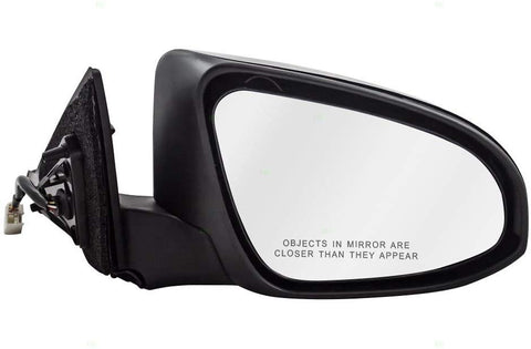 Power Side View Mirror Heated Ready-to-Paint Finish Passenger Replacement for 2015 Toyota Camry & Hybrid 87915-06060-C0