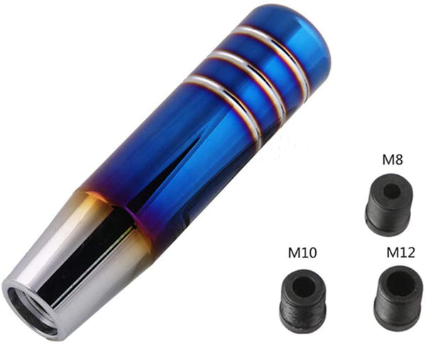 TUIJODAIX Bride Aluminum Burnt Blue Universal Gear Shift Knob Shifter Lever Head V2-13CM
