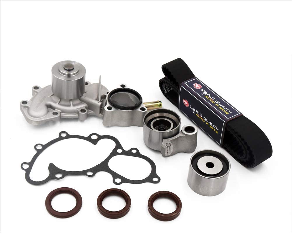 Timing Belt Water Pump Kit fits for 1995 1996 1997 1998 1999 2000 2001 2002 2003 2004 Toyota Tacoma 2000-2004 Tundra 1996-2002 4Runner 1995-1998 T100 3.5L V6 24V DOHC 5VZFE