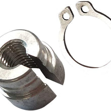 Garneck 2pcs Aluminium Cable Sleeve Throttle Cable Bushing Compatible for E30 E28 E39 E36 M20 M30 M50 S14 M60 Silver