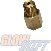 GlowShift 1/8 BSPT Male to 1/8-27 NPT Female Gauge Sensor Sender Thread Adapter Reducer