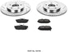 Power Stop K4749 Rear Brake Kit with Drilled/Slotted Brake Rotors and Z23 Evolution Ceramic Brake Pads