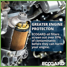 ECOGARD X6162 Premium Cartridge Engine Oil Filter for Conventional Oil Fits Fiat 500 1.4L 2012-2019, 500L 1.4L 2014-2020, 124 Spider 1.4L 2017-2020