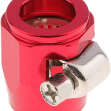 1Pc An6 Universal Car Hose End Finish Fuel Oil Water Line Clamp Clip Red Terminado De Clamp Termine Auto Replacement Parts