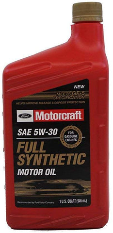 Ford Genuine Fluid XO-5W30-QFS SAE 5W-30 Full Synthetic Motor Oil - 1 Quart Bottle - Pack of 12 (12)