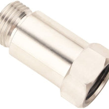 DEWHEL Adjustable Defouler O2 Oxygen Sensor Fitting Bung M18x1.5 Universal Stainless Steel Straight