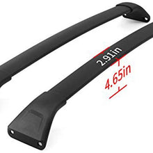 1 Pair Black Aluminum Top Roof Rack Cross Bars For 2017-2018 CX-5Car Crossbars Accessories Outdoor Rooftop Car Top Luggage Cargo Carrier