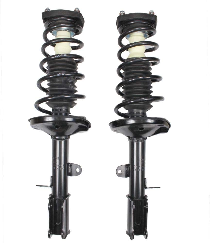 Set of 2 Rear Suspension Gas Shock Absorber Strut & Springs 21103793 for Chevy Geo Prizm&Corolla by GIMAE 1 Year Warranty